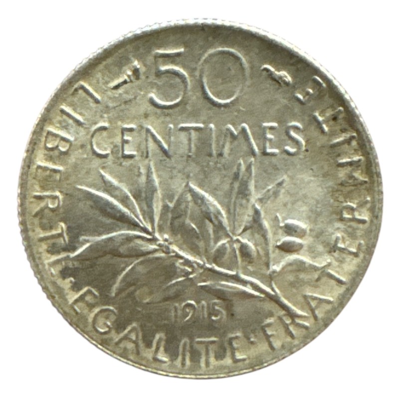 Investissement - 50 Cts Semeuse - 2,50g argent 0,835