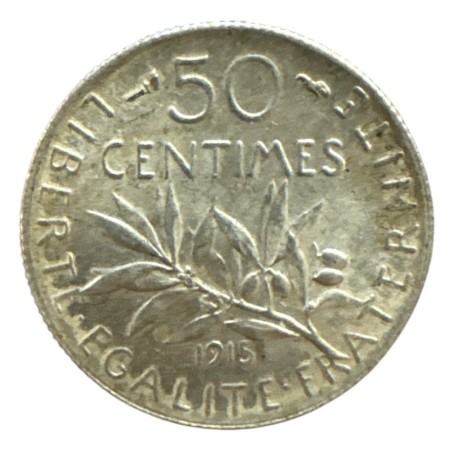 Investissement - 50 Cts Semeuse - 2,50g argent 0,835