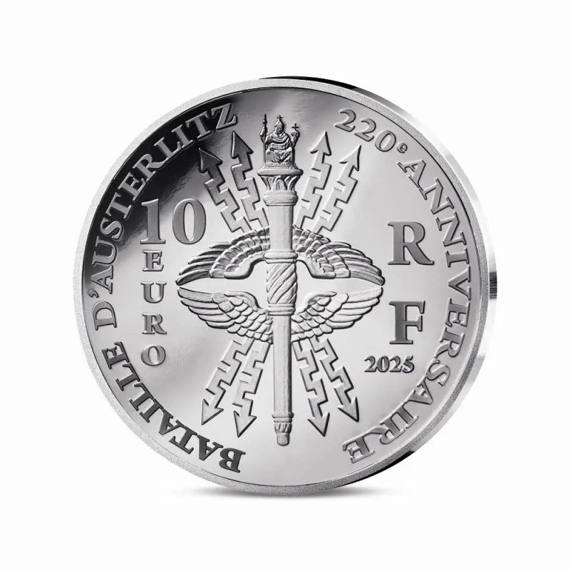 10 Euro 2025 - 220 ans bataille Austerlitz - argent Belle épreuve