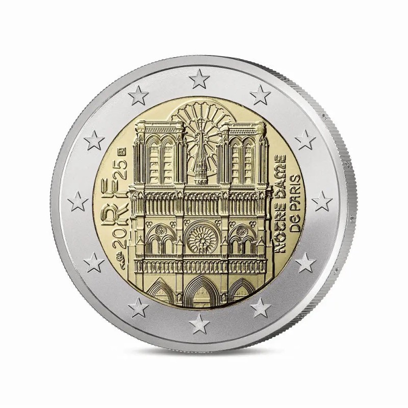 2€ France 2025 - Notre-dame de Paris - Brillant Universel