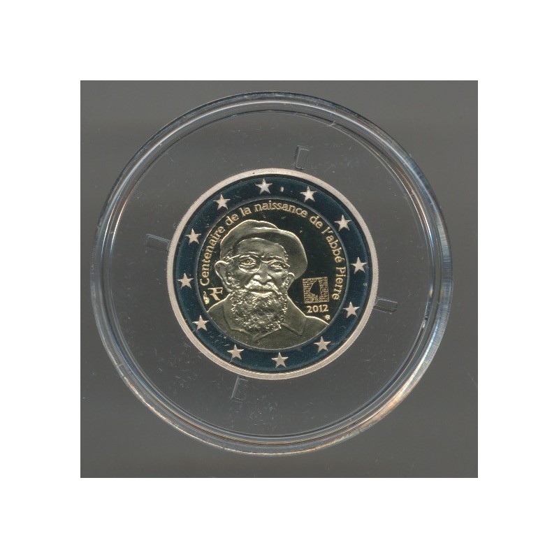 2 Euro 2012 - Abbé pierre - Belle épreuve