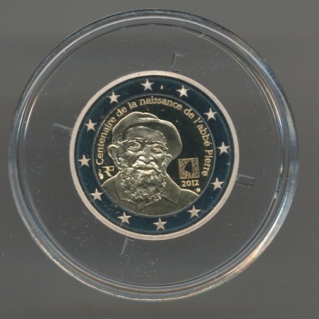 2 Euro 2012 - Abbé pierre - Belle épreuve