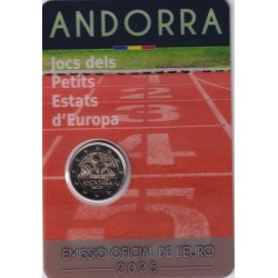 Andorre - 2 Euro 2025 - Jeux des Petits États Européens 2