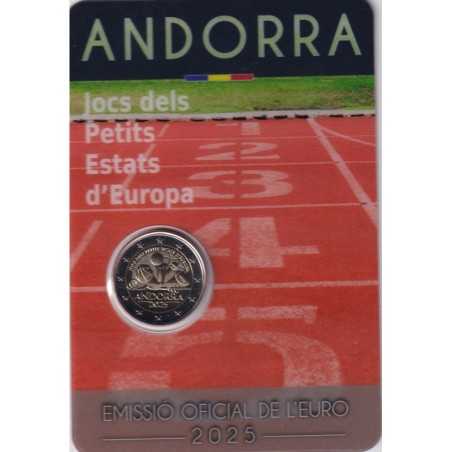 Andorre - 2 Euro 2025 - Jeux des Petits États Européens