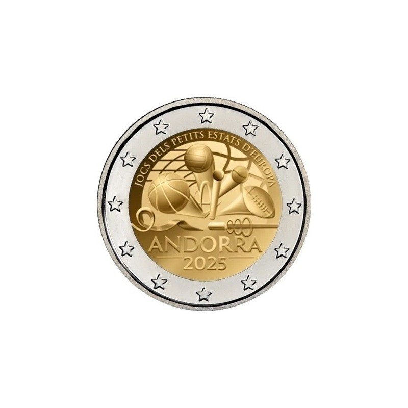 Andorre - 2 Euro 2025 - Jeux des Petits États Européens