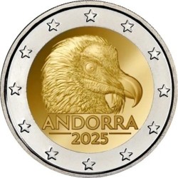 Andorre - 2 Euro 2025 - Gypaète barbu 2