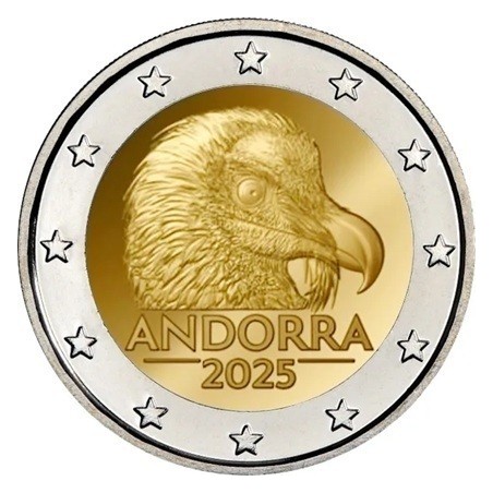 Andorre - 2 Euro 2025 - Gypaète barbu