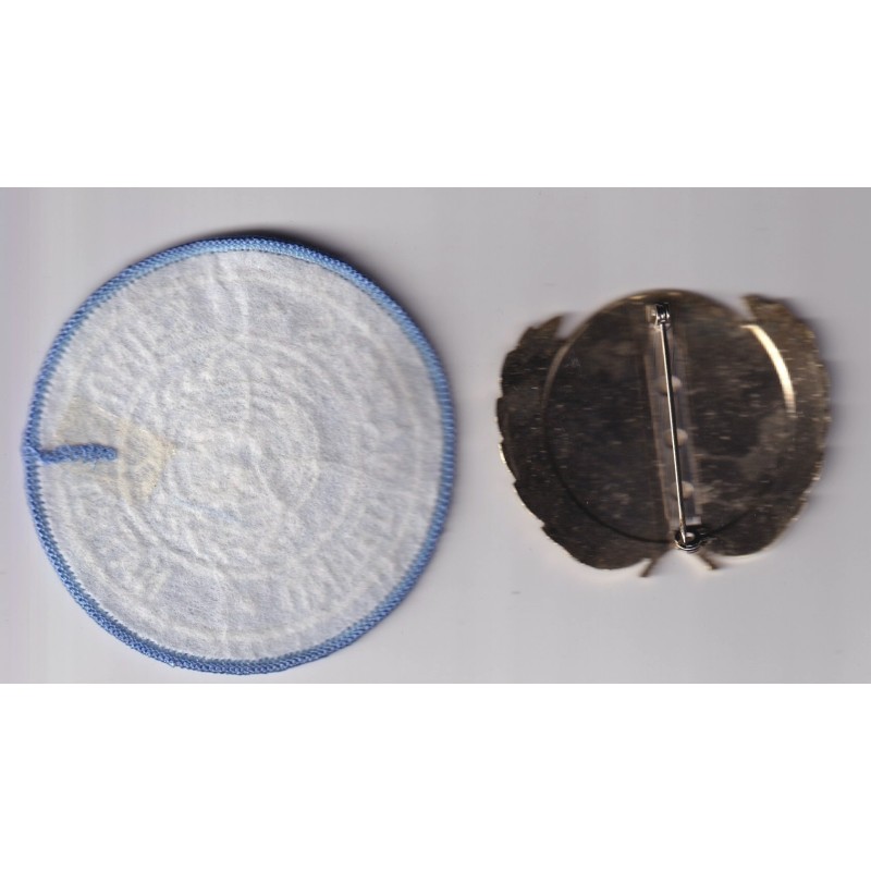 Insigne de Béret ONU + Badge tissu 