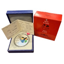 1 Euro 1/2 - Tintin et Chang - 2007 - argent BE 2