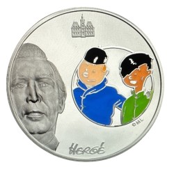 1 Euro 1/2 - Tintin et Chang - 2007 - argent BE