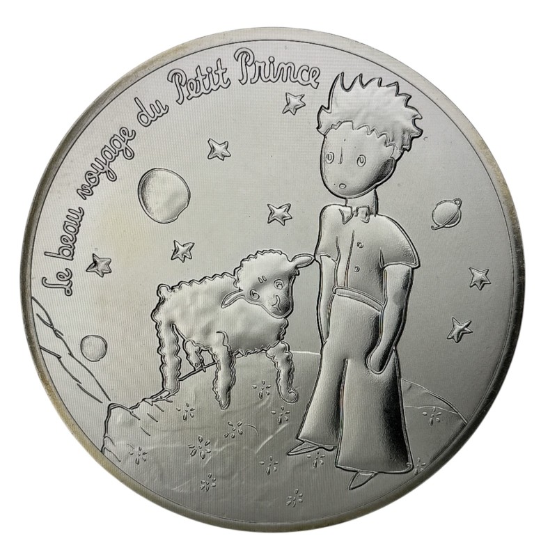 50 Euro 2016 - Le Petit Prince avec le mouton - le beau voyage du petit prince - argent