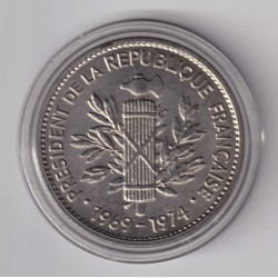 Médaille - Georges Pompidou - Président de la République - 1994 - portrait sur la droite -  2