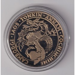 Médaille - Hommage combattants campagne d'Indochine - 1945-1954 - cupronickel - 41mm 2