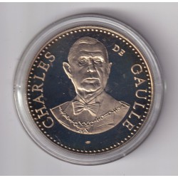 Médaille - Charles De Gaulle - 5e République - cupronickel - 41mm