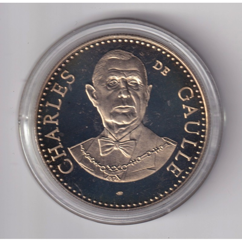 Médaille - Charles De Gaulle - 5e République - cupronickel - 41mm