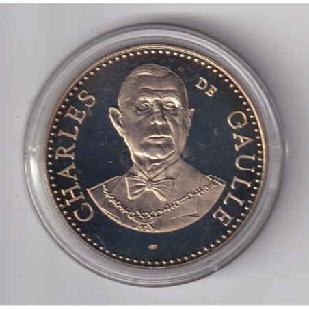 Médaille - Charles De Gaulle - 5e République - cupronickel - 41mm