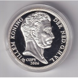 Médaille - Réplique 3 Gulden 1817 - Wilhelm I - cuivre argenté - 40mm - flan bruni