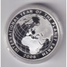 Médaille - Année internationale de la terre - 2008 - cuivre argenté - Flan bruni