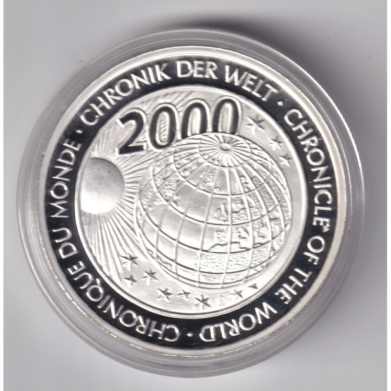 Médaille - Année internationale de la terre - 2008 - cuivre argenté - Flan bruni