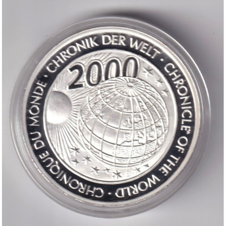 Médaille - Année internationale de la terre - 2008 - cuivre argenté - Flan bruni