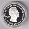 Médaille - Réplique 1 Spécieuse Daler 1861 - Charles XV - cuivre argenté - 40mm - flan bruni