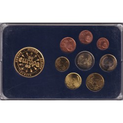 Portugal - Coffret 8 Monnaies - 1 Cent à 2 euro années mélangées + Médaille Europa 2003 Billet 20 escudos 2
