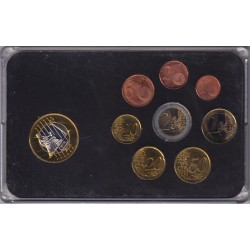 Autriche - Coffret 8 Monnaies - 1 Cent à 2 euro - années mélangées + 1 Euro essai 1997 2