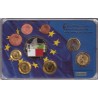 Malte - Coffret 8 Monnaies - 1 Cent à 2 euro 2008 + Médaille Europa 2002 billet -  50.000 ex