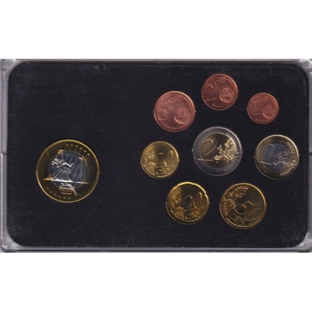 Malte - Coffret 8 Monnaies - 1 Cent à 2 euro colorées - années mélangées -  50.000 ex