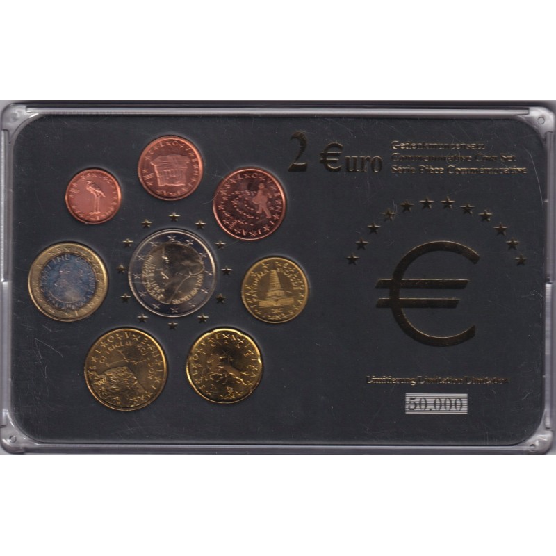 Slovénie - Coffret 8 Monnaies - 1 Cent à 2 euro - années mélangées -  50.000 ex