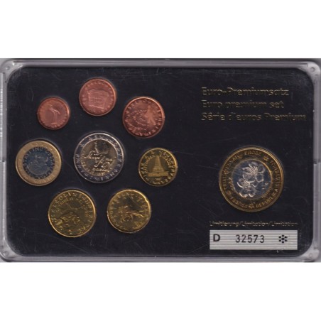 Slovénie - Coffret 8 Monnaies - 1 Cent à 2 euro 2007 + 1 euro 2004 Essai -  50.000 ex