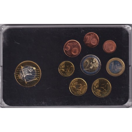 Slovénie - Coffret 8 Monnaies - 1 Cent à 2 euro 2007 + 1 euro 2004 Essai -  50.000 ex