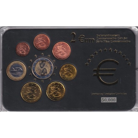 Finlande - Coffret 8 Monnaies - 1 Cent à 1 euro 2007 + 2€ commemo 2006 - 50.000 ex