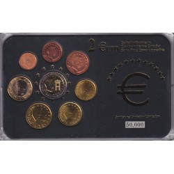 Luxembourg - Série 8 monnaies - 1 Cent à 2 Euro - années mélangées - comprenant la 2€ commemo 2004 - 50.000 ex