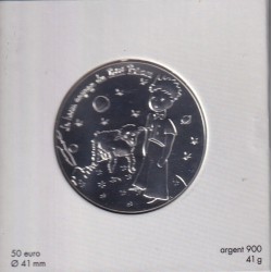 50 Euro 2016 - Le Petit Prince avec le mouton - le beau voyage du petit prince - argent 2