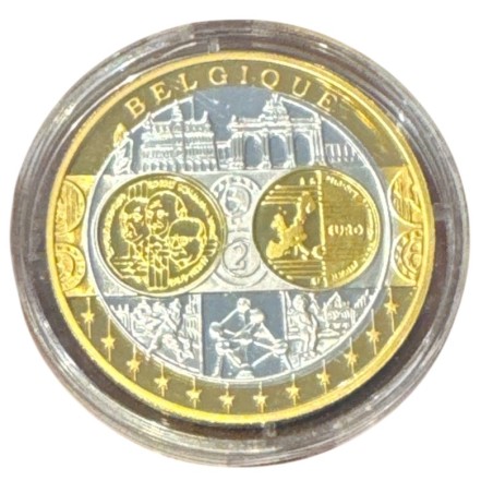 Médaille - Frappe hommage Euro - Belgique - Europa - argent 20g 0,999