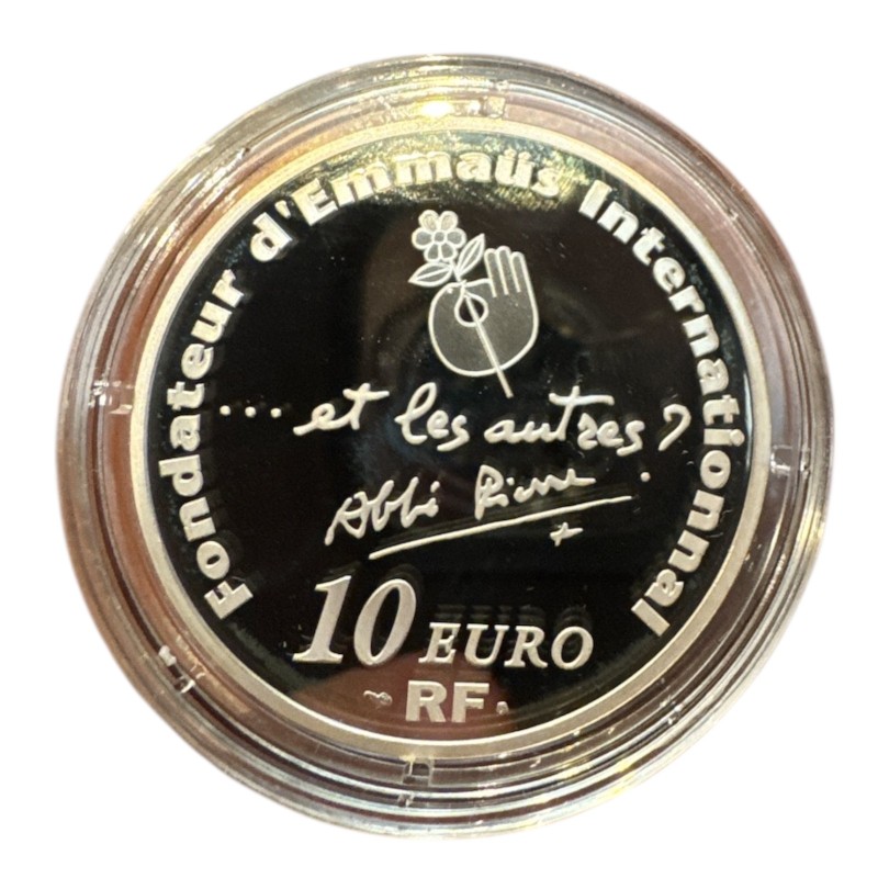 10 Euro 2012 - Abbé Pierre - argent 22,2g 0,900 - Belle épreuve