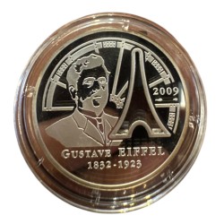 10 Euro 2009 - Gustave Eiffel - argent 22,2g 0,900 - Belle épreuve 2