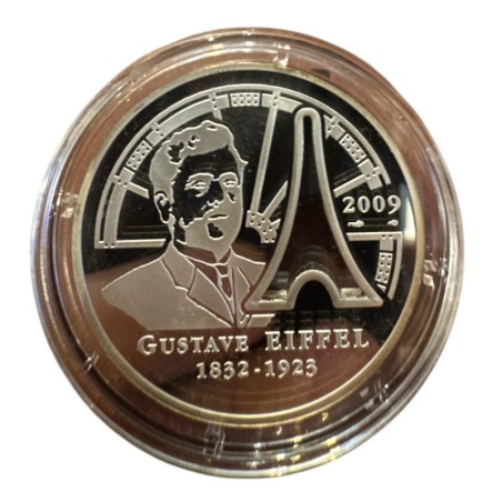 10 Euro 2009 - Gustave Eiffel - argent 22,2g 0,900 - Belle épreuve