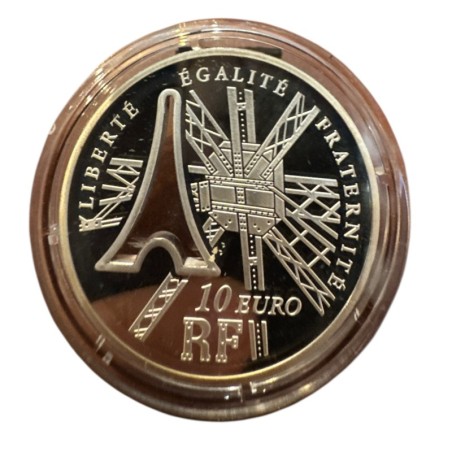 10 Euro 2009 - Gustave Eiffel - argent 22,2g 0,900 - Belle épreuve