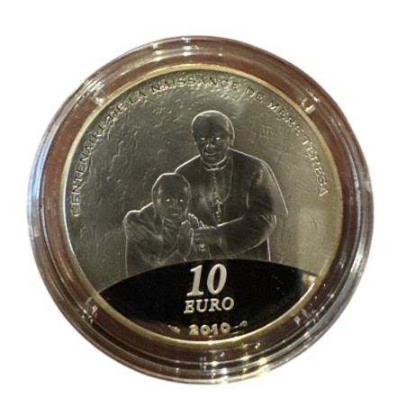 10 Euro 2010 - Mère Thérèsa - argent 22,2g 0,900 - Belle épreuve