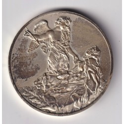 Médaille - L'extase de sainte therese - 1645-1652 - Bernin - Les 100 plus grands chefs-d'oeuvre - argent 65g 0,800 - 50,5mm - SU