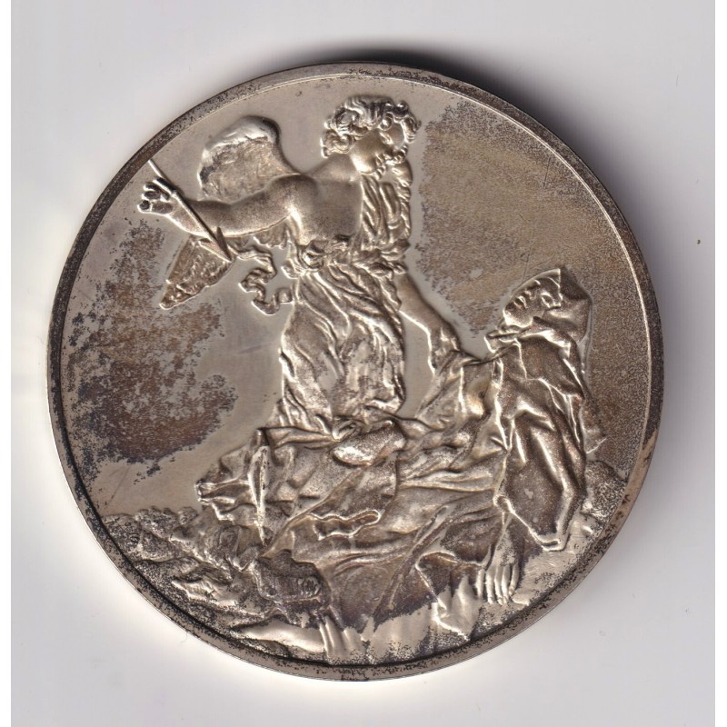 Médaille - L'extase de sainte therese - 1645-1652 - Bernin - Les 100 plus grands chefs-d'oeuvre - argent 65g 0,800 - 50,5mm - SU