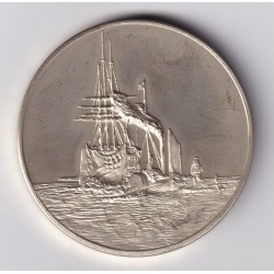Médaille - Le téméraire - 1838 - JM William Rurner - Les 100 plus grands chefs-d'oeuvre - argent 65g 0,800 - 50,5mm - SUP