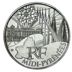 10 Euro 2010 -  Ile de France - argent 10g 0,900 - Euro des Régions - SUP