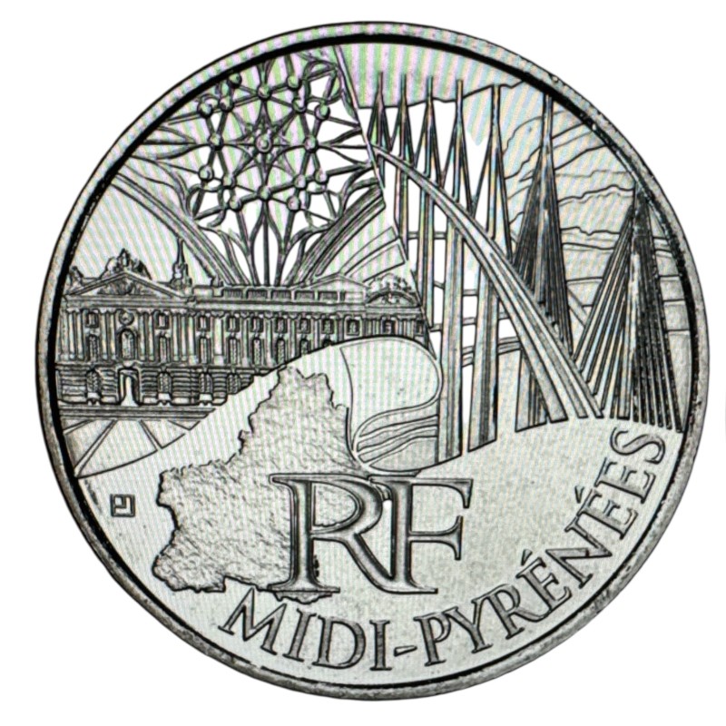 10 Euro 2010 -  Ile de France - argent 10g 0,900 - Euro des Régions - SUP