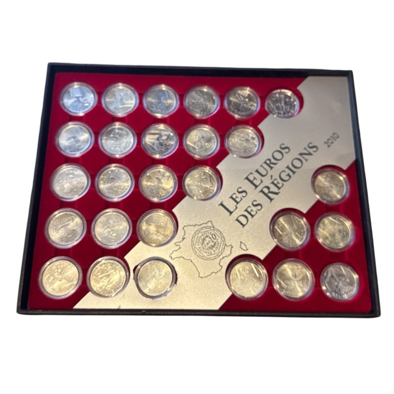 27 x 10 Euro des Régions 2010 - Série complète - argent 10g 0,900 - SUP