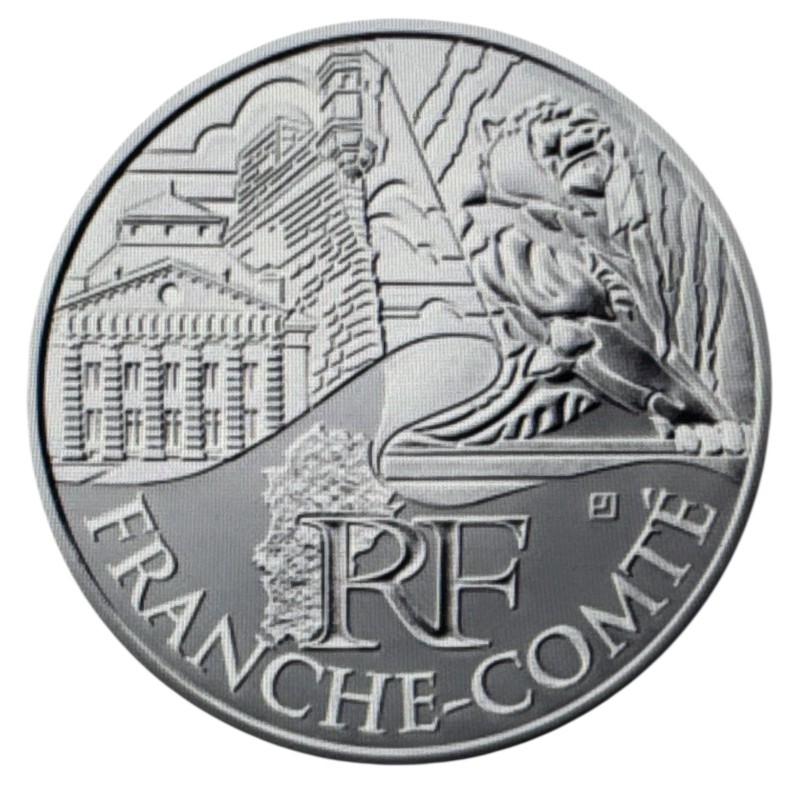 10 Euro des Régions - Franche-comté - 2011 - argent 10g 0,500 - SUP