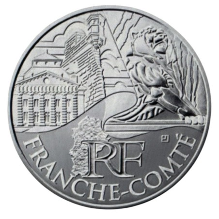 10 Euro des Régions - Franche-comté - 2011 - argent 10g 0,500 - SUP