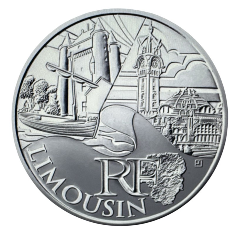 10 Euro des Régions - Limousin - 2011 - argent 10g 0,500 - SUP